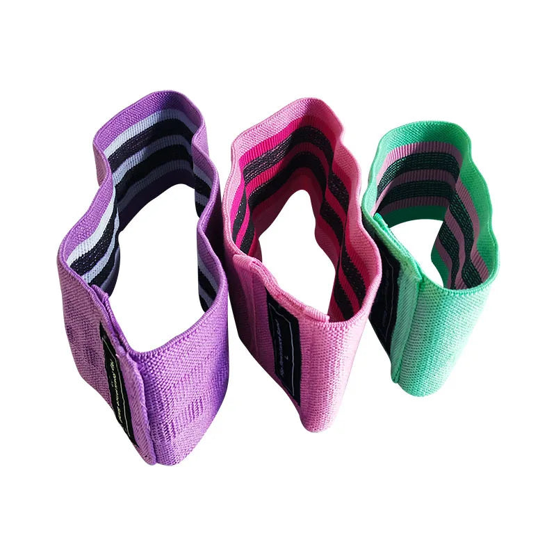 Fabric Resistance Bands Elastic Glute Thigh Workout Squat Circle Stretch Fitness Strips Loops Yoga Gym Equipment