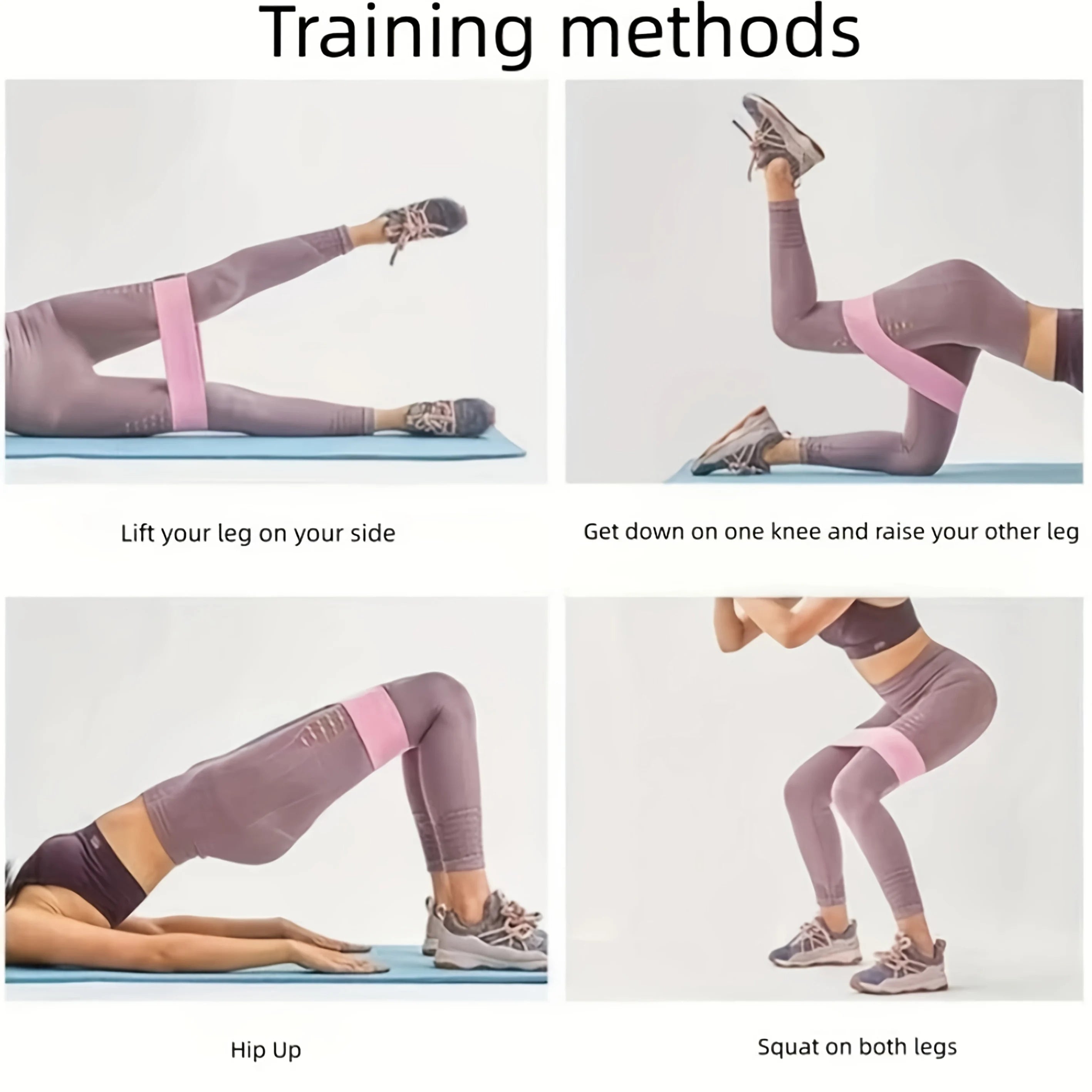 Fabric Resistance Bands Elastic Glute Thigh Workout Squat Circle Stretch Fitness Strips Loops Yoga Gym Equipment