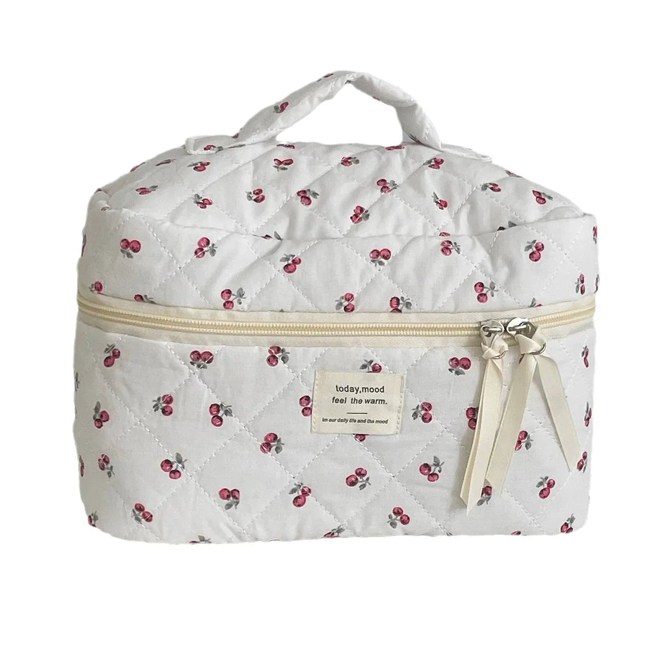 Quilted Berry Travel Makeup Bag - AAMBEASTBRAND